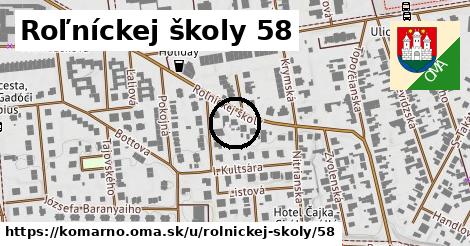 Roľníckej školy 58, Komárno