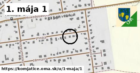 1. mája 1, Komjatice