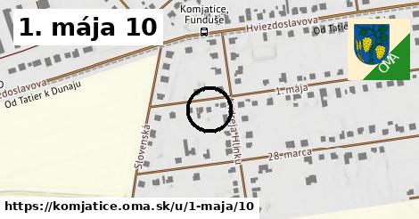 1. mája 10, Komjatice