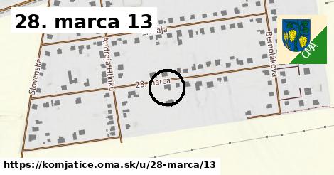 28. marca 13, Komjatice