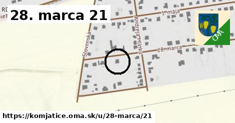 28. marca 21, Komjatice