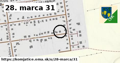 28. marca 31, Komjatice