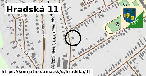 Hradská 11, Komjatice