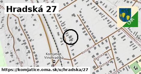 Hradská 27, Komjatice