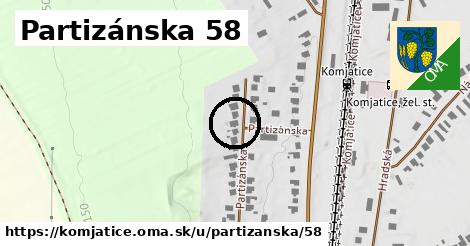 Partizánska 58, Komjatice