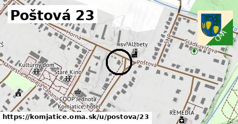 Poštová 23, Komjatice