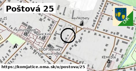 Poštová 25, Komjatice