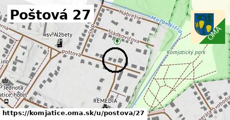 Poštová 27, Komjatice