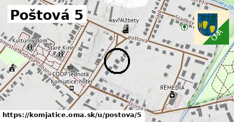Poštová 5, Komjatice
