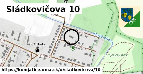 Sládkovičova 10, Komjatice