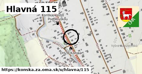 Hlavná 115, Konská, okres ZA