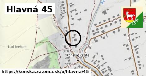 Hlavná 45, Konská, okres ZA