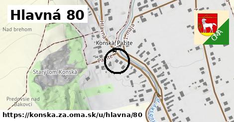 Hlavná 80, Konská, okres ZA