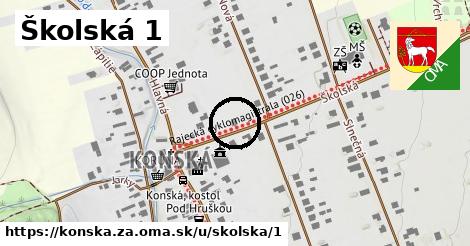 Školská 1, Konská, okres ZA