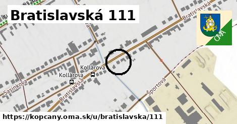 Bratislavská 111, Kopčany
