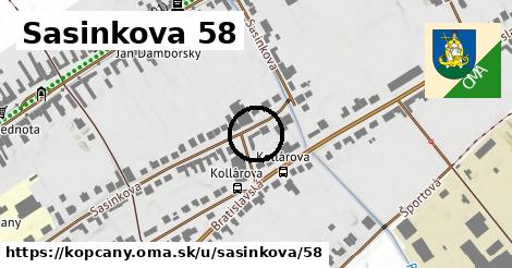 Sasinkova 58, Kopčany