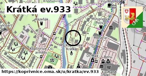 Krátká ev.933, Kopřivnice