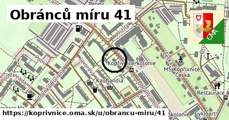 Obránců míru 41, Kopřivnice