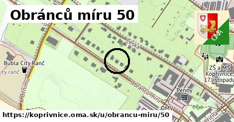 Obránců míru 50, Kopřivnice