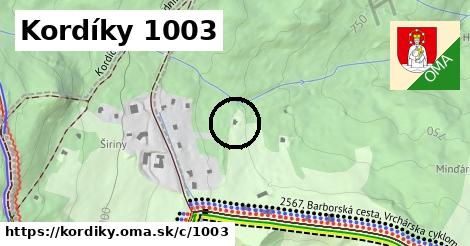 Kordíky <span class="supisne">1003</span>