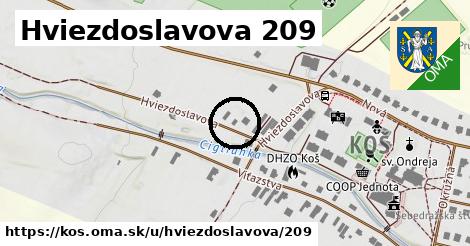 Hviezdoslavova 209, Koš