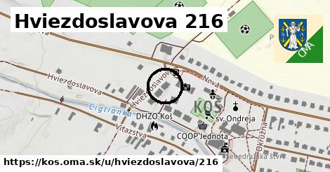 Hviezdoslavova 216, Koš