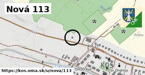 Nová 113, Koš