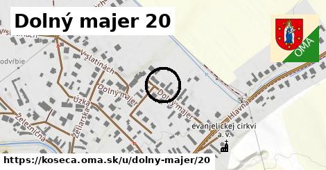 Dolný majer 20, Košeca