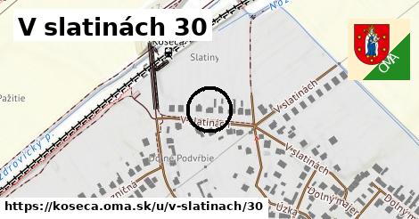 V slatinách 30, Košeca