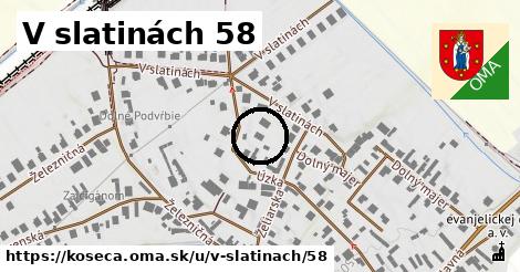 V slatinách 58, Košeca