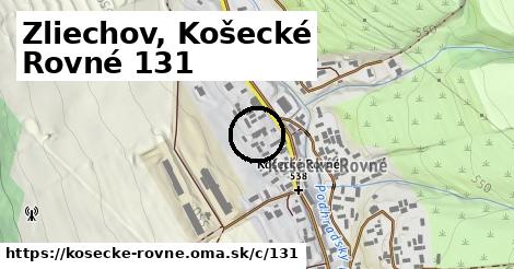 Zliechov, Košecké Rovné <span class="supisne">131</span>