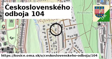 Československého odboja 104, Košice