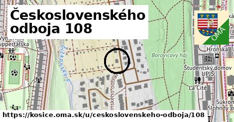 Československého odboja 108, Košice