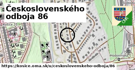 Československého odboja 86, Košice