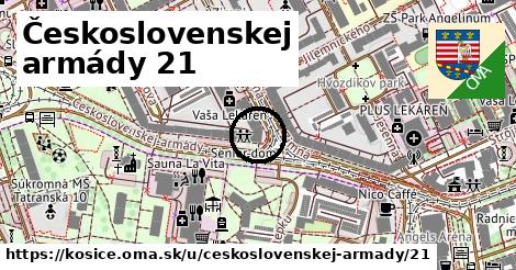 Československej armády 21, Košice