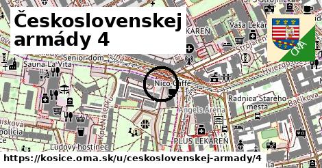 Československej armády 4, Košice