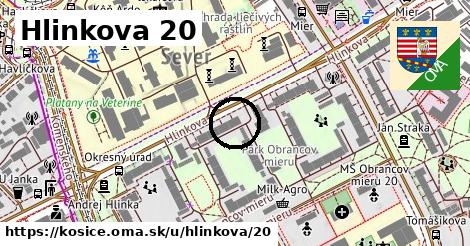 Hlinkova 20, Košice