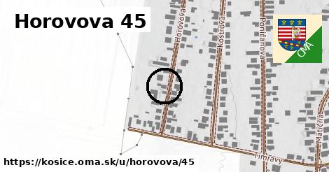 Horovova 45, Košice