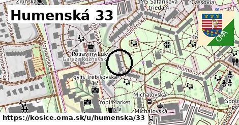 Humenská 33, Košice