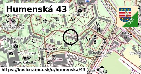 Humenská 43, Košice