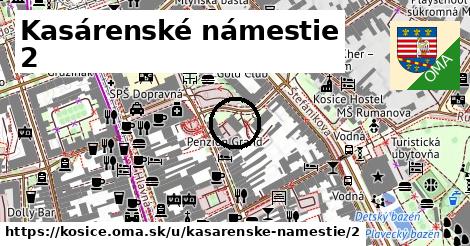Kasárenské námestie 2, Košice