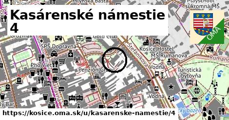 Kasárenské námestie 4, Košice