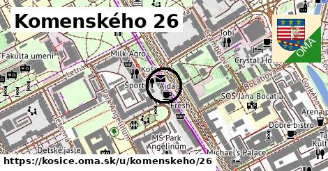 Komenského 26, Košice
