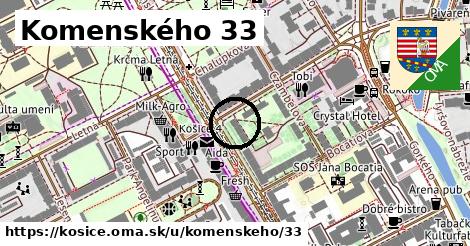 Komenského 33, Košice