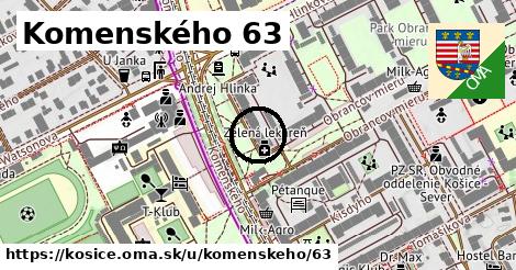 Komenského 63, Košice