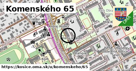 Komenského 65, Košice