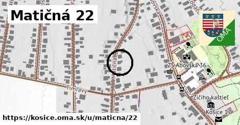 Matičná 22, Košice