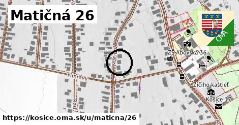 Matičná 26, Košice