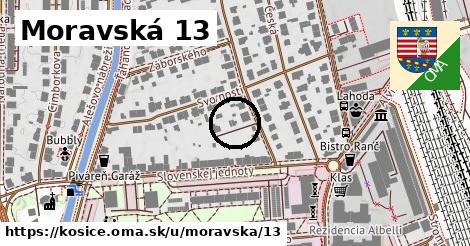Moravská 13, Košice