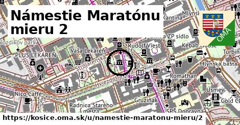Námestie Maratónu mieru 2, Košice